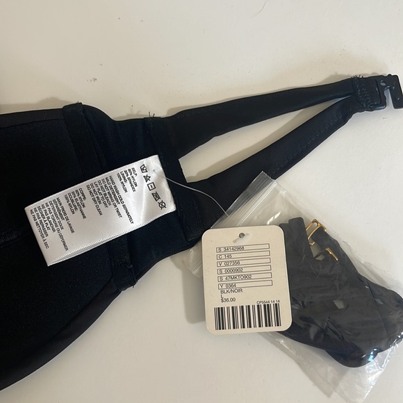 Urban Outfitters Black Bikini Swim Top, size large. NWT - Picture 6 of 6